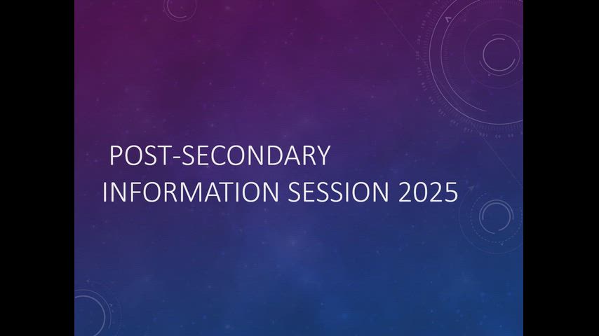 Post Secondary Parent Presentation
